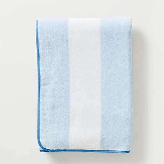 Beach Towel | Light Blue Stripe
